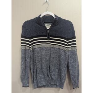 Men's blue 2 tone 1/4 zip knit sweater by Urban Pipeline size Large